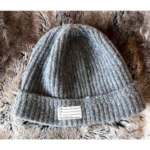 Visvim 100% Wool Beanie Cap Grey One Size